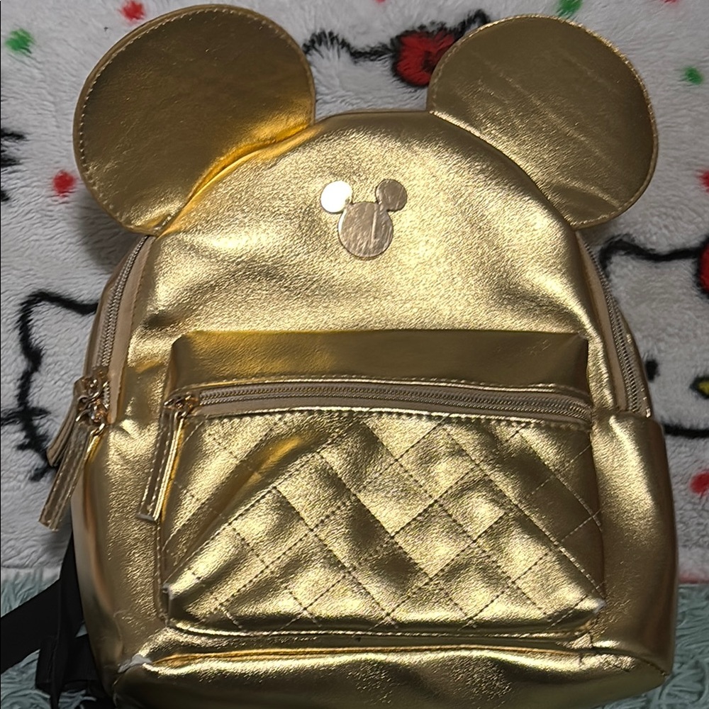 Gold Kids Backpack with Ears